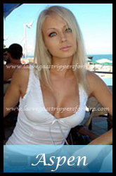 Aspen - Perky Blonde Barbie Stripper in Las Vegas